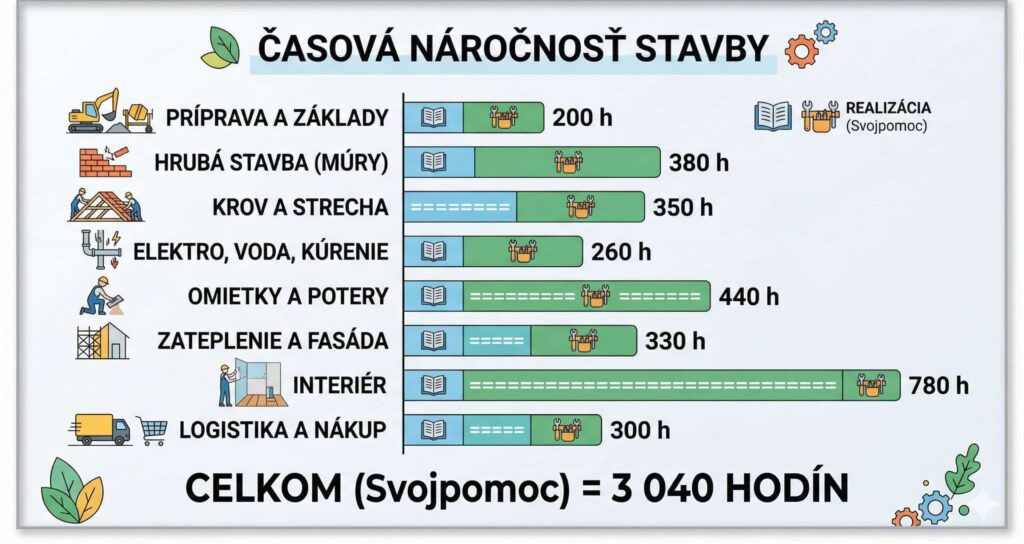 stavba domu svojpomocne v roku 2026 - krok za krokom, postup