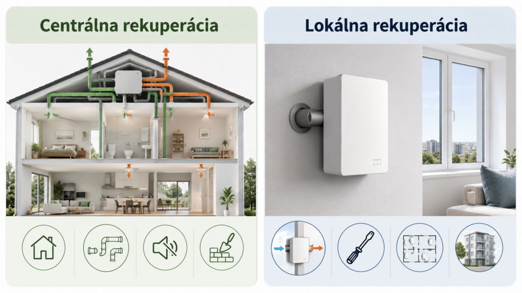 Centrálna alebo lokálna rekuperácia